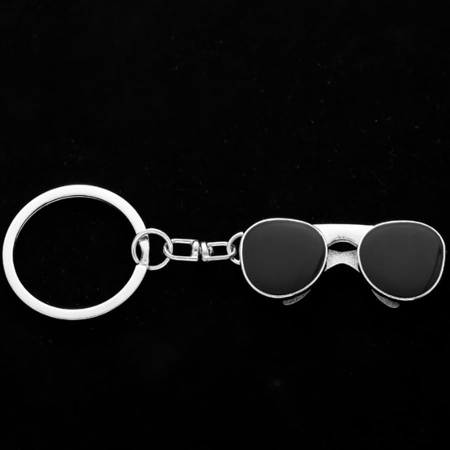 Keychain Sunglasses Pendant Keyring Metal Key Chain Bag Charm Key Organizer Holder Christmas Birthday Gift Keychains Key Chain Key Ring Holder - Image 5