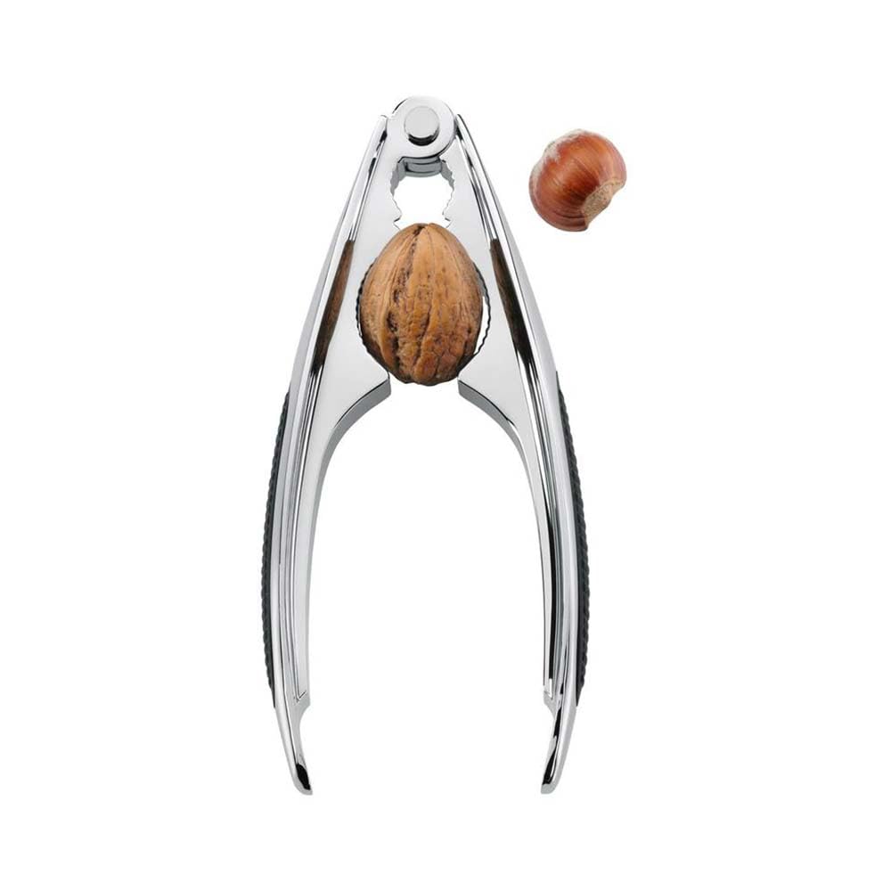 WMF Schiaccianoci per scanalature, 16 cm, Zinco pressofuso Lucido, 2 Aperture, schiaccianoci per Noci Grandi e Piccole, schiaccianoci Noci