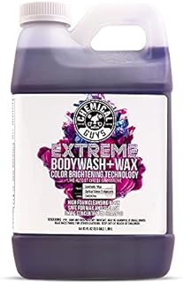 Chemical Guys CWS20764 Extreme Bodywash & Wax Foaming Car Wash Soap (For Foam Cannons, Foam Guns or Bucket Washes) For Cars, Trucks, Motorcycles, RVs & More, 64 fl oz (Half Gallon) Grape Scent
