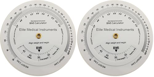 EMI BMI Body Mass Index Wheel Calculator 4.25 inch, Single