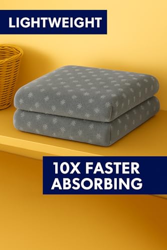 Image of Cortina Towels for Bath Large Size-Super Soft Coral Fleece Bathing Towel with Hook Quick Dry Super Absorbent-Bath Towel for Men and Women-70x140 cm 90% Polyster +10% Polymide (Reversible Embossed A)