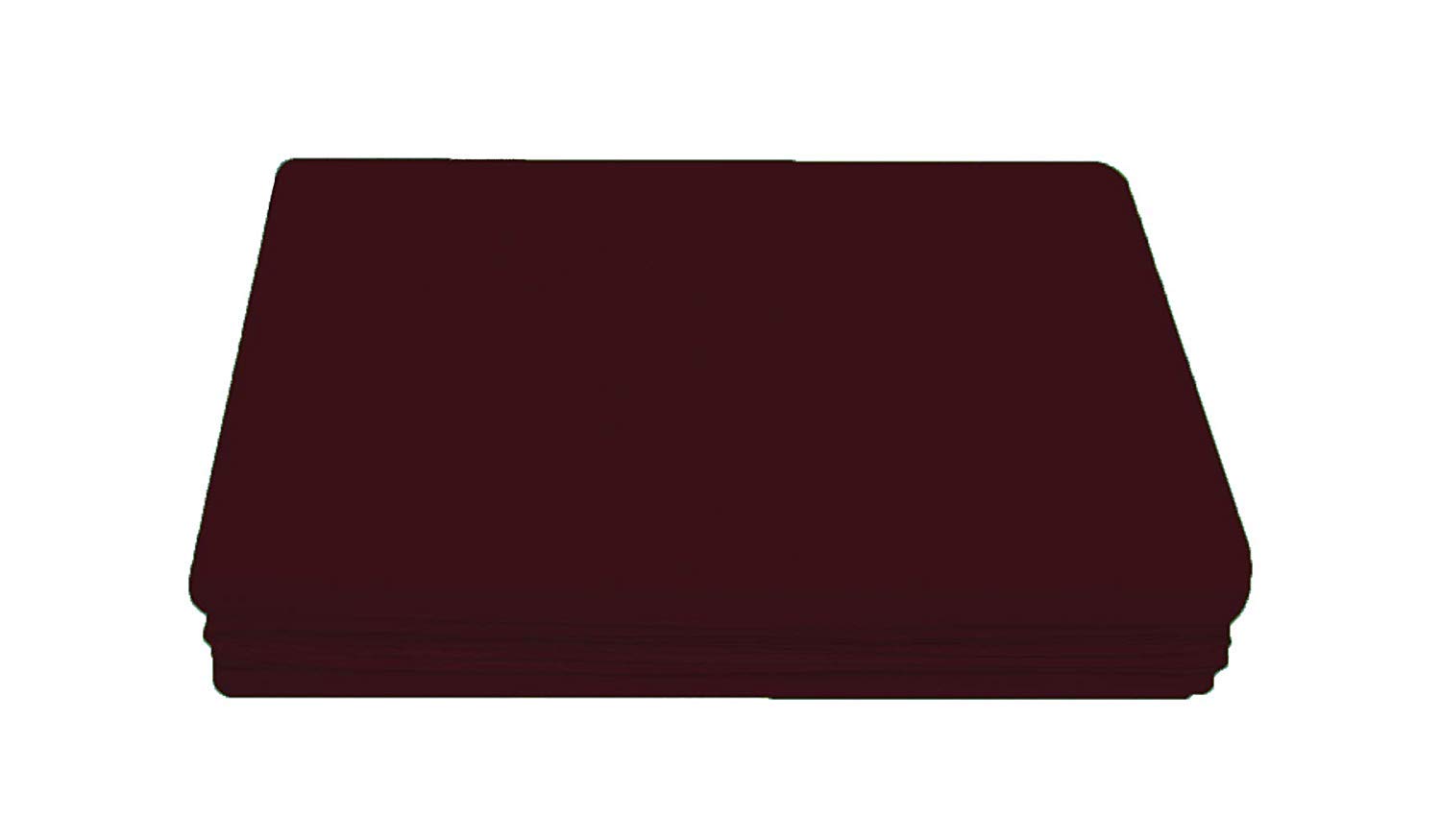 Plain Polycotton Non Iron Flat King Sheet Easy case (Chocolate, King) โ image 1