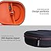 LTGEM EVA Hard Case for JBL Live 770NC/660NC/650BT/460NC/670NC/400BT/500BT and JBL Tune 770NC/710BT/720BT/760NC/700BT/750BT/510BT/660NC/520BT/500/E45BT Bluetooth Wireless Headphone(Black+Orange)