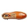 Bruno Marc Men's Leather Brogue Ankle Boots Classic Lace Up Dress Boots for Casual or Formal Wear,Size 10,Brown,BERGEN-01 #3