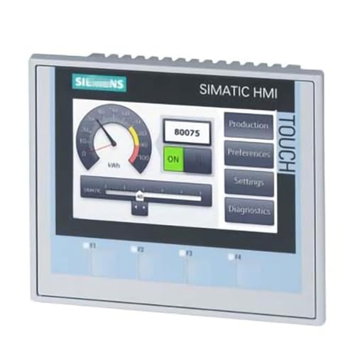 Tsnwinme 6AV2124-0GC13-0AX0 SIMATIC HMI Comfort Panel, 6AV2124-0GC13-0AX0 Industrial HMI Touchscreen - High-Resolution Display, Compact Design, Seamless Integration for Automation Systems