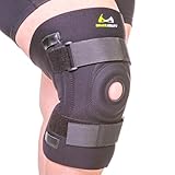 BraceAbility Knee Brace for Large Legs and Bigger People with Wide Thighs | Kneecap Protection Pad Treats Patellar Tendonitis, Chondromalacia, Patellofemoral Pain, Instability & Dislocation (3XL)