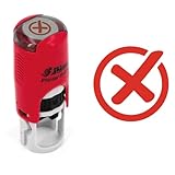 Petit pictogramme rouge de 10x10mm d’une croix dans un cercle pour marquer rapidement les documents administratifs ou les copies d’élèves à corriger. Un cachet facile à lire est à comprendre qui aidera à la localisation rapide d’une faute à corriger.