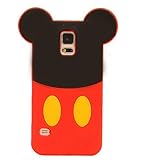 JBG 3D Lovely Disney Series Style Soft Silicone Cover Case Compatible for Samsung Galaxy S5 SV i9600 (Mickey)