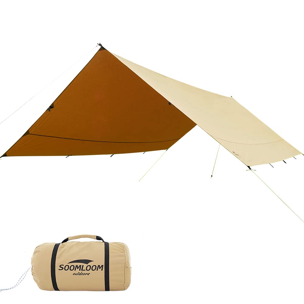 Amazon | SoomloomレクタタープAdranus 4.0mX4.9m 焚き火可 ポリ  