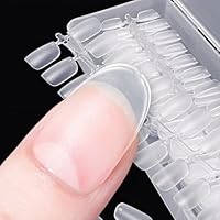 Amazon | COLORBIRD ネイルチップ 超薄 ショート クリア サンディング