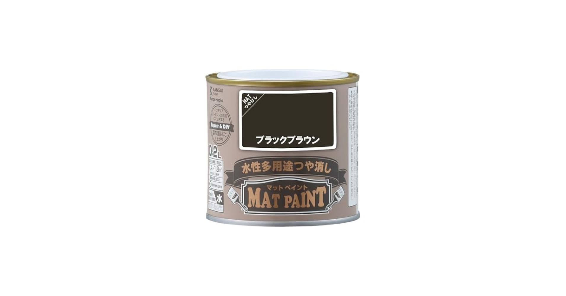 Amazon | カンペハピオ ペンキ 塗料 水性 つやけし 多用途