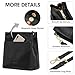 Kattee Leather Handbags for Women, Soft Shoulder Tote Bucket Bags Crossbody Purses with 2 Straps Black