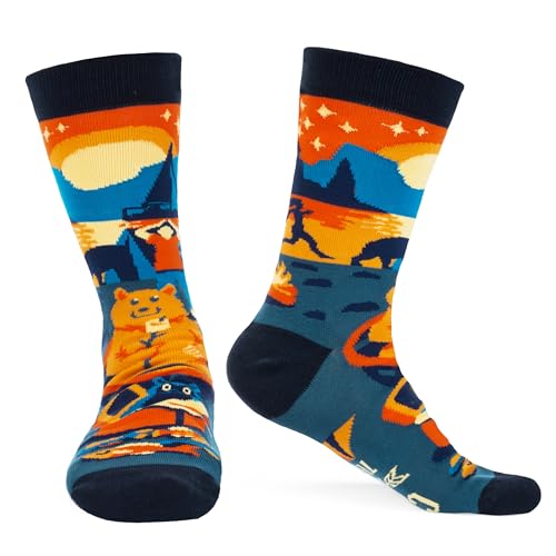 Image of Outdoors Socks Hiking Camping Gift for Nature Lovers Men & Women Holiday