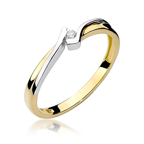 Bague de fiançailles en or avec boîte MARKO pour une demande magique
