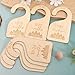 Wooden Baby Clothes Dividers - Double Sided Clothing Organizer, Sided Baby Clothes Size Hanger Organizer, Wood Size Dividers for Newborn to 24 Months（Tree Pattern）