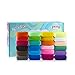Produktbild Temon Modellierung Lehm, 24 Farben No-Toxic Ultra Light Magic Clay, DIY Kreatives und Educational Kinder Spielzeug Set, Das Beste Halloween (24)