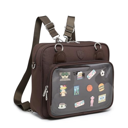 Image of Oxford Ita Bag Crossbody Shoulder Bag Satchel Messenger Backpack Multi-Purpose Pins Display