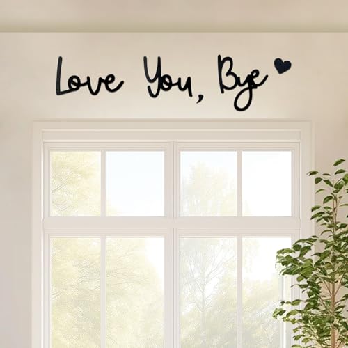 Wooden Love You Bye Sign Home Decor - Boho Farmhouse