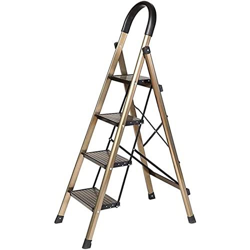YANAIL Échelle de Sécurité 4 Pas D'Escalade Des Échelles de Pas Essuyant Le Verre Stable Et Les Chaises Pliantes Sûres/Kim.