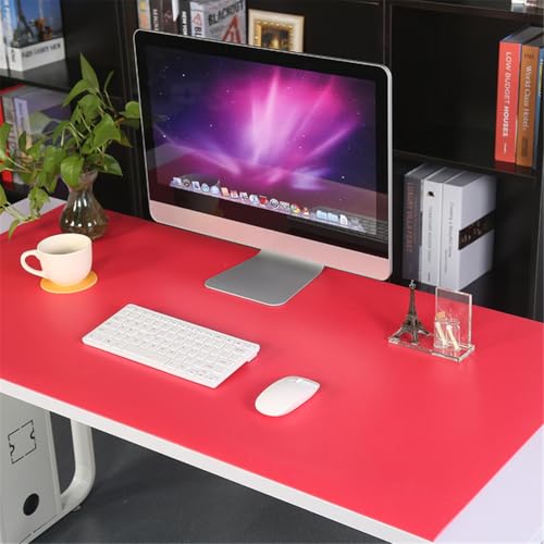 Tapis de souris bureau XXL rouge LL-COEUR pour travailler de chez soi