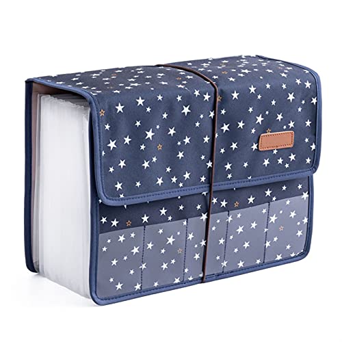 Portefeuille d'expansion A4 organisateur de dossiers portable en tissu Oxford robuste
