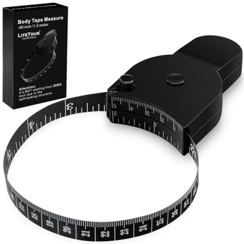 Retractable Fibreglass Body Measuring Tape 150 cm/60 in Locking Slot