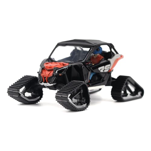 Diecast Masters BRP Bombardier Models 1:32 Scale Diecast Replica Can-Am Maverick X3 X rs Turbo RR Winter Version Chalk Gray & Magma Red | Item 60004