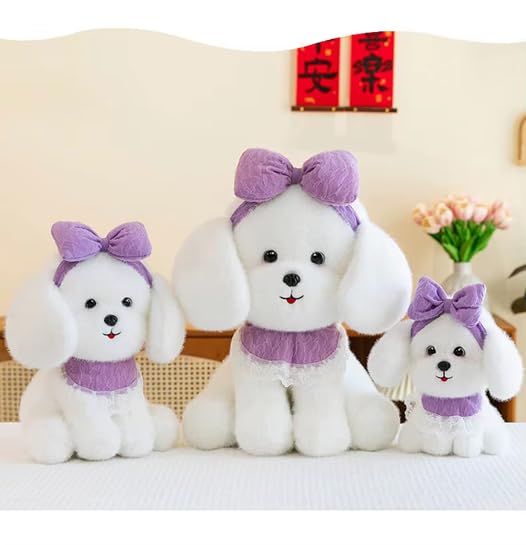 Image of SCOOBA Adorable Maltese Puppy Soft Toy 35cm (Maltese Puppy Purple)