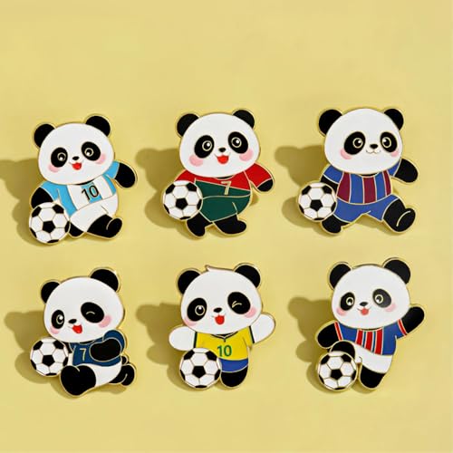 Image of Panda Cute Oil Dripping Panda Brooch Outdoors Lapel Pins Badge Brooch Pins (Bro000001)
