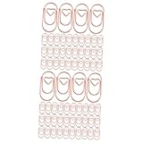 NUOBESTY 2 Sätze Büroklammer Aus Metall Finanzinformationen 4 Wort Clip Retro Mini Büroklammer Mit Liebesmotiv Büroklammer Mini Büroklammern Trendige Große Büroklammern 200 Stück * 2