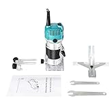 KKmoon Fresadora Madera Rebajadora Eléctrica, Máquina Grabado Ranurado, Enrutador Madera