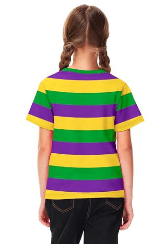Image of Deerose Kids Striped Shirts Short Sleeve Boy Girls July 4th Patriotic Tee Top 3-14 Years