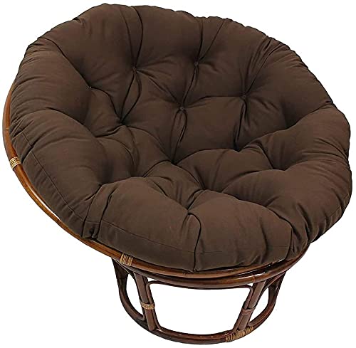 Übergroßes Outdoor-Stuhlkissen aus Weidengeflecht, 109,2 x 109,2 cm, drehbar, Freizeit-Sitzpolster für Hängekörbe, Stühle, bequemes Terrassenmöbel-Zubehör
