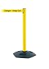 Post with Retractable Barrier