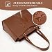 Imagen de RAINSMORE Bolso Mujer Grande Bolso Universidad Impermeable para Portátil 14 Pulgadas Bolsos Tote Cuero PU con Cremallera Bolsillo Interior para Compras Viajes Colegio Oficina