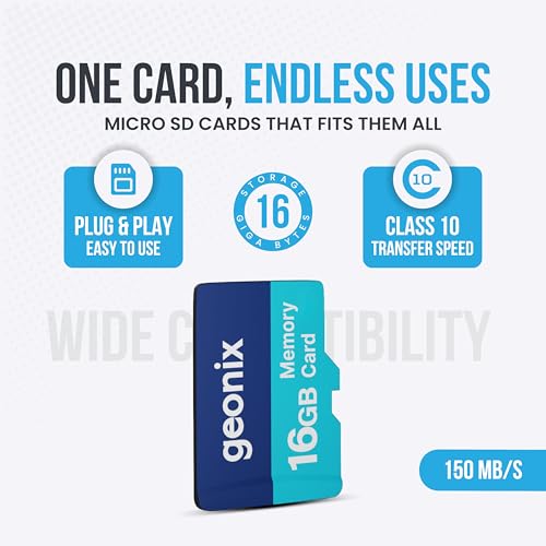 Image of Geonix 16GB SD Card, Memory Card