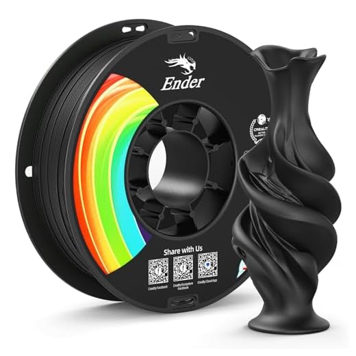 Creality Matte PLA Plus Filament 1.75mm, Low Warping, Minimal Layer Lines, Dimensional Accuracy +/- 0.02mm, 1kg(2.2lb) 3D Printer PLA+ Filament, Matte Black