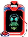 Fullware LCD Writing Tablet for Kids 10 Inch Spider Hero for Toddler 3 4 5 6 7 8 - Paint, Doodle Board, Drawing Pad - Travel Toys, Road Trip Car Activities, Birthday Christmas Gift Boys & Man