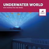 ZAZU Kids Otto the Kids Przenośna Wydra Nocna - Projektor Oceanu z ruchomą rybą, fale, 5 kojących melodii - wspomaga sen w 3 krokach - wykrywacz płaczu - baterie