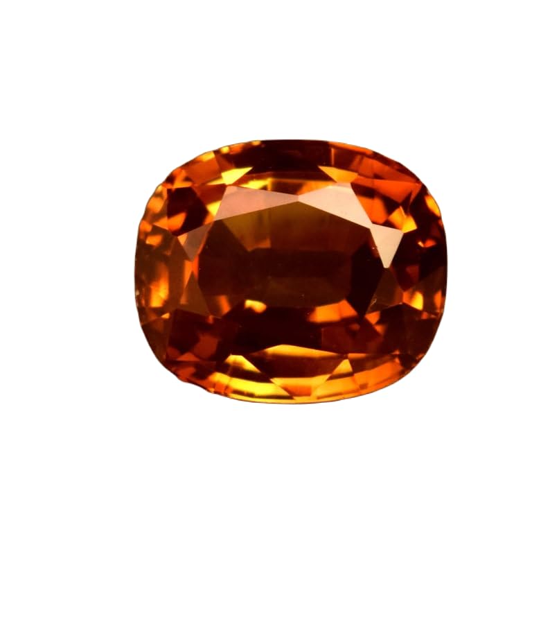 Saphir orange naturel 10x9x6mm, gemme pour fabrication bague et collier