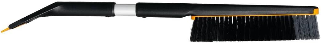 Fiskars Plus Car Snow Brush and Ice Scraper, Short, 63 cm, with Interchangeable Parts, 1078495