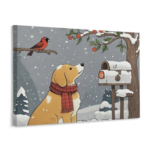 Toile flocon de neige déco poétique pour une chambre douce et relaxante