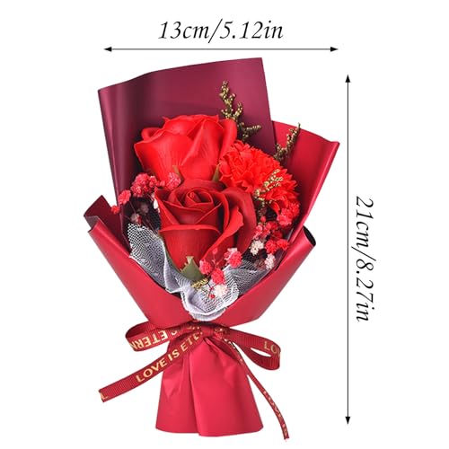 ソープフラワー 花束 ブーケ 誕生日 卒業式 造花 ギフト 枯れない花 プレゼント グリッターローズ 花束 母の日 結婚記念日 結婚式 女性 妻 彼女 シャボンフラワー 贈り物 お返し バレンタインデー お花 バラ お見舞い 開店祝い 装飾 [4]