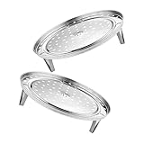 LIGIGWASH 2 Stück Teiliges Dampfgarer Rack Multifunktionaler Dünsteinsatz Kochtopf Langlebiges...