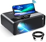 Projector, ELEPHAS WiFi Mini Projector Full HD 1080P and 6500 Lux, Home Theater Projector with Synch