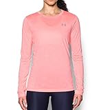 Under Armour Women's Tech Twist Crew Long Sleeve T-Shirt , Cape Coral (980)/Metallic Silver , X-Small