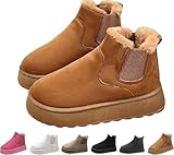 Safety and stability: Slip on boots for women is made of high-quality rubber soles, and the non-slip texture design on the bottom provides good grip, which can effectively prevent slipping on smooth surfaces, and is very suitable for indoor and outdoor use.