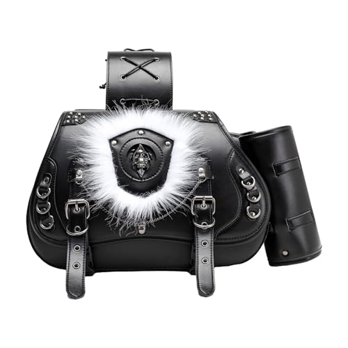 Sacoches de moto imperméables en cuir PU pour road trip et balades moto