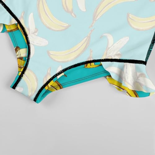 Image of Girls One Piece Swimsuit Lovely Cute Animals Ruffles Swimwear Bathing Suits 3-12 Years