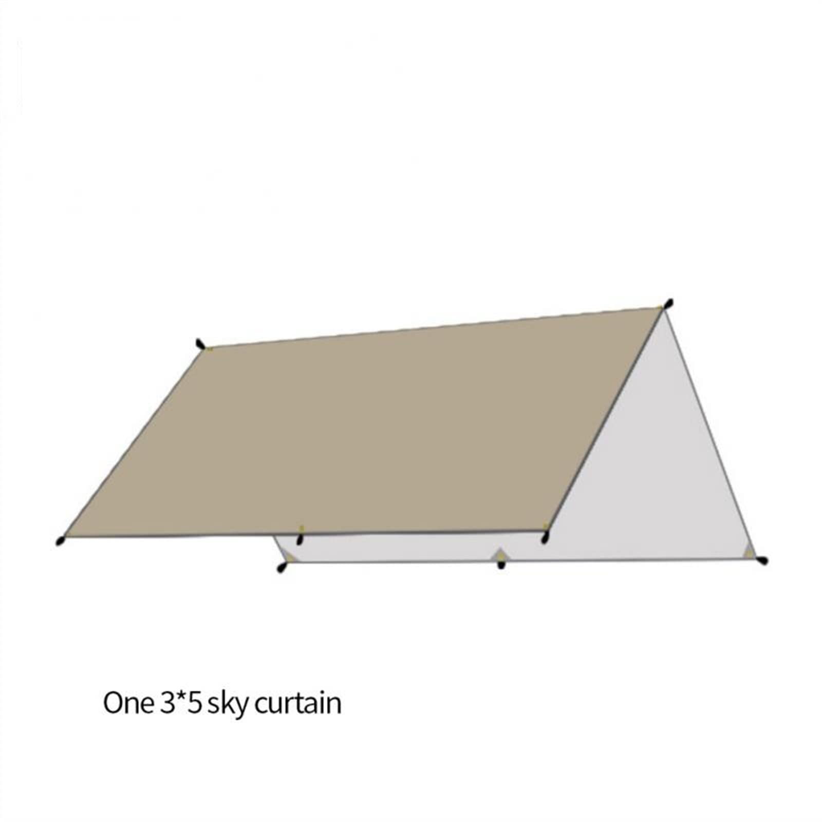 3x3m 3x4m 3x5m plaża słońce schronienie plandeka cień do namiotu wodoszczelna plandeka namiot odkryty słońce schronienie Camping turystyczny plandeka baldachim parasol przeciwsłoneczny ogród (